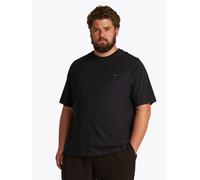 Tommy Hilfiger Herren T-Shirt Kurzarm Regular Fit aus Baumwolle, Schwarz (Black), 4XL