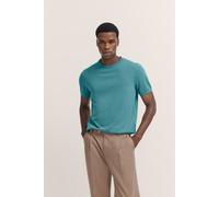 T-Shirt BUGATTI, Damen, Gr. XL, 550, flaschengrün, 75% Baumwolle, 25% Polyacryl, unifarben, regular fit, Rundhals, Rippbündchen, Shirts T-Shirt, mit Rippenbündchen (59167808-XL) 550, flaschengrün