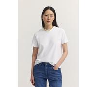 T-Shirt BUGATTI "Modern Fit", Damen, Gr. XXL, 10, weiß, 95% Baumwolle, 5% Elasthan, unifarben, normal, Rundhals, Shirts T-Shirt, Modern Fit Baumwoll-Stretch Rundhals (85834134-XXL) 10, weiß