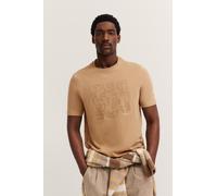bugatti Herren T-Shirt Kurzarm 8350-85041D Modern Fit Rundhalsausschnitt Logo-Print Baumwolle bequem Basic sportlich