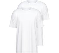 T-Shirt CALIDA "Natural Benefit", Herren, Gr. L (52/54), weiß, Single Jersey, Obermaterial: 100% Baumwolle, unifarben, normal hüftbedeckend, Rundhals, gerader Abschluss, Shirts T-Shirt, Modern Fit, Si