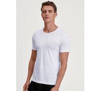 T-Shirt CALIDA "Natural Cooling", Damen, Gr. M (50), weiß, Single Jersey, Obermaterial: 90% Lyocell (TENCEL™), 10% Elasthan, unifarben, regular fit hüftbedeckend, Rundhals, Shirts T-Shirt, Rundhals-Au