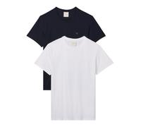 T-Shirt CALVIN KLEIN "2 Pack SS STRETCH COTTON SLIM TEE", Herren, Gr. L, hellweiß, schwarz sapphire, Single Jersey, Obermaterial: 95% Baumwolle, 5% Elasthan, unifarben, slim fit normal, Rundhals, eing