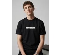 T-Shirt CALVIN KLEIN "20S EU WHOLESALE SPORTSWEAR GRAP", Jungen, Gr. XXL, schwarz, Web, Obermaterial: 100% Baumwolle, unifarben, lässig geschnitten normal, Rundhals, eingesetzt abgesteppte Kante, Shir
