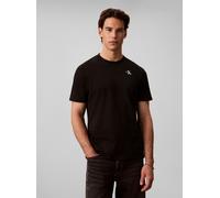 T-Shirt CALVIN KLEIN, Herren, Gr. XL, schwarz, Jersey, Obermaterial: 100% Baumwolle, unifarben, regular fit normal, Rundhals, eingesetzt abgesteppte Kante, Shirts T-Shirt, Rückendruck, Regular Fit (48