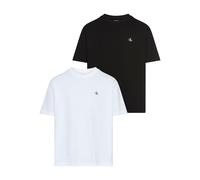 Calvin Klein 2 Pack Unisex Tee Black Größe: M | T-Shirts Outlet | Herren | Schwarz