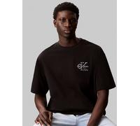 Calvin Klein Jeans Lv04rc856g Kurzarm-t-shirt L Black