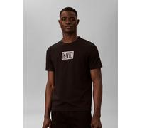 T-Shirt CALVIN KLEIN JEANS "BOXED CALVIN GRAPHIC TEE", Herren, Gr. XXL, schwarz, Web, Obermaterial: 100% Baumwolle, unifarben, regular fit normal, Rundhals, eingesetzt abgesteppte Kante, Shirts T-Shir