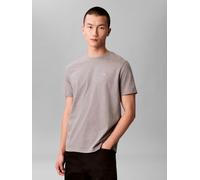 T-Shirt CALVIN KLEIN JEANS "CLASSIC MONOGRAM", Herren, Gr. XXL, med grau htr, Single Jersey, Obermaterial: 100% Baumwolle, meliert, regular fit normal, Rundhals, eingesetzt abgesteppte Kante, Shirts T