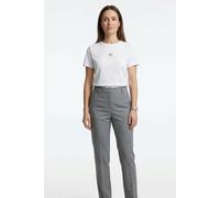 Calvin Klein T-Shirt Woven Label Classic Fit LV047F227G Damen Weiß M 100% Baumwolle, Rundhals
