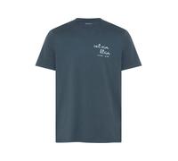 Calvin Klein Herren Ss 30s Eu Ck Trvl Lines Seasonal Lv04rg837g Grafische T-Shirts, Blue (Dark Slate), M