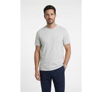 T-Shirt CALVIN KLEIN JEANS "SS BADGE 30S JERSEY CLASSIC TEE", Herren, Gr. XXL, marble gray, Single Jersey, Obermaterial: 100% Baumwolle, klassisch normal, Rundhals, eingesetzt abgesteppte Kante, Shirt