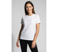 Calvin Klein Damen T-Shirt Kurzarm Classic Fit Tee aus Baumwolle, Weiß (Brilliant White), S