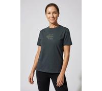 T-Shirt CALVIN KLEIN JEANS "SS CLASSIC FOIL MONOLOGO TEE", Damen, Gr. XXS (34), inkwell, Web, Obermaterial: 100% Baumwolle, unifarben, regular fit normal, Rundhals, eingesetzt abgesteppte Kante, Shirt