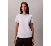 Calvin Klein Damen T-Shirt Kurzarm Archive Jersey Tee mit Rundhalsausschnitt, Violett (Lacey Lilac), XS