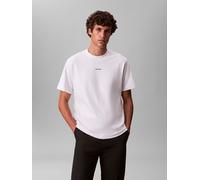 Calvin Klein - Bekleidung Ss Stretch Pique Nano Easy Tee - weiß - Größe XL