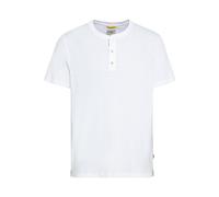 T-Shirt CAMEL ACTIVE, Herren, Gr. 4XL, weiß, Jersey, Obermaterial: 100% Baumwolle, unifarben, regular fit normal, Rundhals, gerader Abschluss, Shirts T-Shirt, mit Henley Ausschnitt (95789506-4XL) weiß