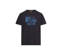 camel active Herren T-Shirt aus Reiner Baumwolle Dunkelblau, Menswear-L