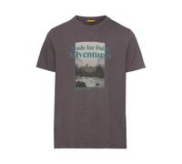 camel active Herren T-Shirt mit Print aus Organic Cotton Grau, Menswear-M