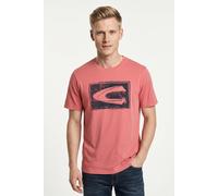 T-Shirt CAMEL ACTIVE, Herren, Gr. S, rosa (faded rot), Jersey, Obermaterial: 100% Baumwolle, bedruckt, normal hüftbedeckend, Rundhals, Shirts T-Shirt, normale Passform, Kurzarm-Design, bedruckte Optik