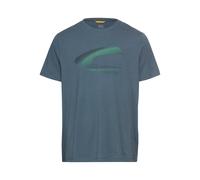 camel active T-Shirt mit Label-Print in Petrol, Größe XXL