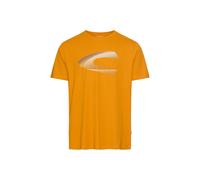 camel active Herren T-Shirt Baumwolle mit Print | Aus nachhaltigem Organic Cotton Gelb, Menswear-XXL