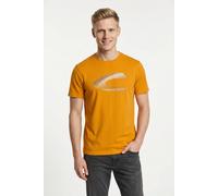 camel active T-Shirt mit Label-Print in Orange, Größe M