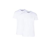 Camp David Herren T-Shirts, 2er Pack - Crew Neck T-Shirt 2P, Cotton Stretch Weiß XL