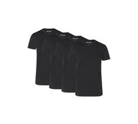 T-Shirt CAMP DAVID "T-Shirt 4er Pack", Herren, Gr. XL, schwarz, Obermaterial: 95% Baumwolle CO. 5% Elasthan EL., Shirts T-Shirt (32147863-XL) schwarz