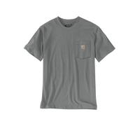 T-Shirt CARHARTT "3D Logo", Gr. M, grau, Obermaterial: 100% Baumwolle CO., Shirts T-Shirt (45776534-M) grau