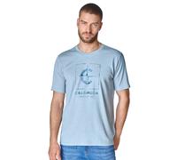 Casa Moda T-Shirt Regular Fit Rundhals Bedruckt Türkis