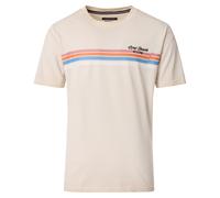 T-Shirt CASAMODA "CASAMODA T-Shirt uni", Herren, Gr. L, beige, 100% Baumwolle, Shirts T-Shirt (33088105-L) beige