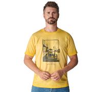 Casa Moda Regular Fit T-Shirt Rundhals gelb, Einfarbig