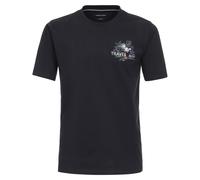 Casa Moda Regular Fit T-Shirt Rundhals blau, Einfarbig
