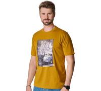 T-Shirt CASAMODA "CASAMODA T-Shirt uni", Herren, Gr. XXL, gelb (senfgelb 542), 100% Baumwolle, Shirts T-Shirt (86762005-XXL) senfgelb 542