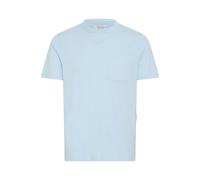 T-Shirt CASUAL FRIDAY "T-Shirt CFJASPER mélange tee with chest pocket", Herren, Gr. M, blau (chambray blau melange), Obermaterial: 100% Baumwolle CO., Shirts T-Shirt (87183935-M) chambray blau melange