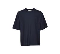 CASUAL FRIDAY CFTue 0146 Relaxed Waffle Tee Herren T-Shirt Shirt Rundhals 70% Baumwolle, 25% Polyester, 5% Elasthan Relaxed fit, Größe:L, Farbe:Navy Blazer (193923)