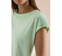 Cecil Damen T-Shirt aus Jersey im Garment Dye Look in Grün, Gr: M