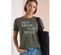 Kurzarm Shirt in Ausbrenner-Optik