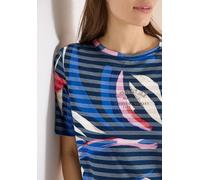 Kurzarm Shirt mit Ausbrennerstreifen