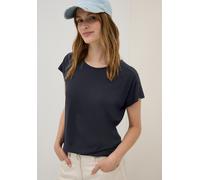 Cecil Damen Shirt mit Burn-Out-Details in Blau, Gr: XS