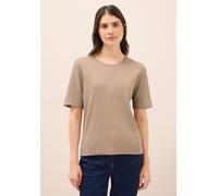 CECIL Damen 3228182 Basic RIPP T-Shirt, Natural Taupe, XXL