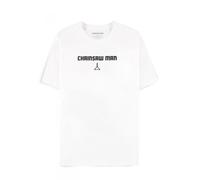 Chainsaw Man - Outlined White - T-Shirt - Weiß - M - 100% Baumwolle Weiß M