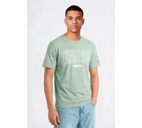 T-Shirt CHAMPION "COLLEGE Relax Fit Crewneck T-Shirt", Herren, Gr. S, ige, Obermaterial: 100% Baumwolle, normal, Rundhals, Shirts T-Shirt, für sportliche Aktivitäten, sportlicher Stil, Rundhalsausschn