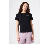T-Shirt CHAMPION "Graphic Crewneck T-Shirt", Damen, Gr. XS, nbk, Obermaterial: 100% Baumwolle, Rundhals, Shirts T-Shirt, sportlicher Stil, aus Baumwolle, für Erwachsene (99485229-XS) nbk
