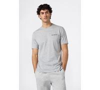 T-Shirt CHAMPION "Graphic Crewneck T-Shirt", Herren, Gr. XXL (60/62), grau (noxm), Obermaterial: 100% Baumwolle, Rundhals, Shirts T-Shirt, mit Rundhalsausschnitt, Kurzarm, aus Baumwolle (28304123-XXL)