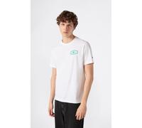 T-Shirt CHAMPION "Graphic T- Shirt", Herren, Gr. L, weiß (wht), Obermaterial: 100% Baumwolle, Shirts T-Shirt, aus Baumwolle, für Erwachsene geeignet (79774856-L) wht