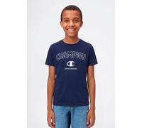 T-Shirt CHAMPION "Graphic T-Shirt", Jungen, Gr. L (152/158), nava, Obermaterial: 100% Baumwolle, normal, Rundhals, Shirts T-Shirt, für Kinder, sportlicher Stil, Kurzarm, Rundhalsausschnitt (84082448-L