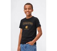 T-Shirt CHAMPION "Graphic T-Shirt", Jungen, Gr. XL (164/170), nbk, Obermaterial: 100% Baumwolle, normal, Rundhals, Shirts T-Shirt, für Kinder, sportlicher Stil, Kurzarm, Rundhalsausschnitt (33414948-X