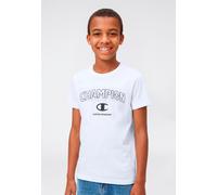T-Shirt CHAMPION "Graphic T-Shirt", Jungen, Gr. XXL (176), wht, Obermaterial: 100% Baumwolle, normal, Rundhals, Shirts T-Shirt, für Kinder, sportlicher Stil, Kurzarm, Rundhalsausschnitt (47625447-XXL)